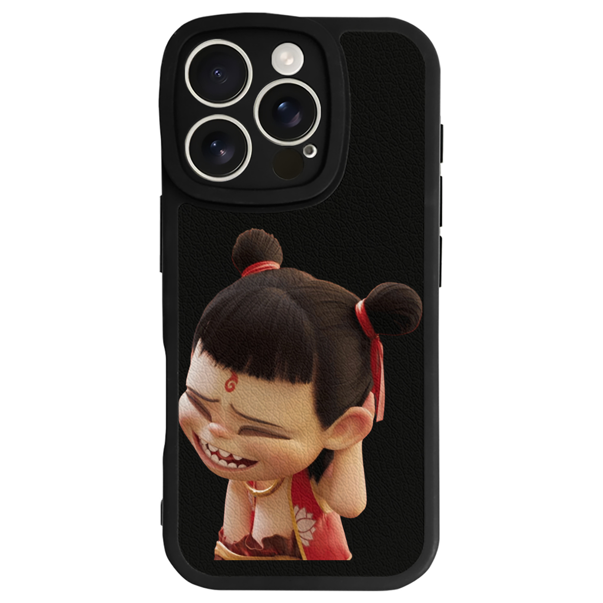（画像用） Ne Zha 2 ナタ 魔童の大暴れ 【iPhone 16シリーズ対応】シリコンスマホケース（レザー調） 材質：シリコン
